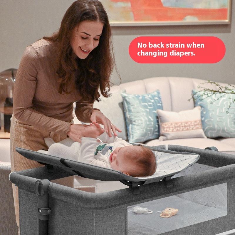 Removable Play Crib, Folding Splicing Bed, Portable Baby Diaper Table