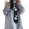 Adjustable Panda Necktie Stage Performances Casual Neck Tie Comfortable Tie Men's Fashion Accessory
