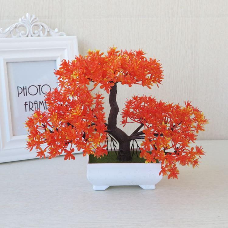 Plumosus Apargus Baker Plastic Faux Bonsai For Indoor Decoration Tabletop