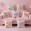 Flower Market Cushion Cover Pillow Case Soft Friendly Fabric & Concealed Zipper