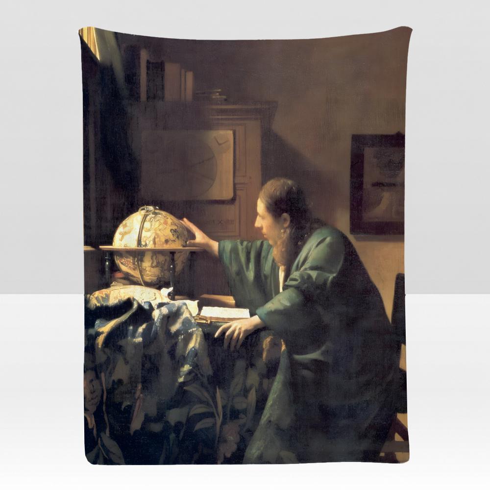 artist JJohannes VVermeer Throw Soft Flannel Blanket for Bed Bedroom Sofa Picnic Throw Skinfriendly Breathable Gift Cover