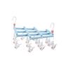 Multi-Functional Retractable Windproof Clothes Drying Rack with Seamless 3D Design and Storage Clips