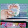 Crystal Butterfly Car Decoration Trendy Car Pendant Synthetic Crystal Material Modern Style Rearview Mirror Hanging