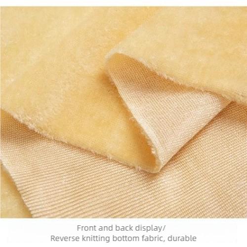 1.6M/2M Wide Golden Velvet Fabric Thick Soft Velvet Fabric for Curtains, Tablecloths, Stage Drapes, and DIY Decorations