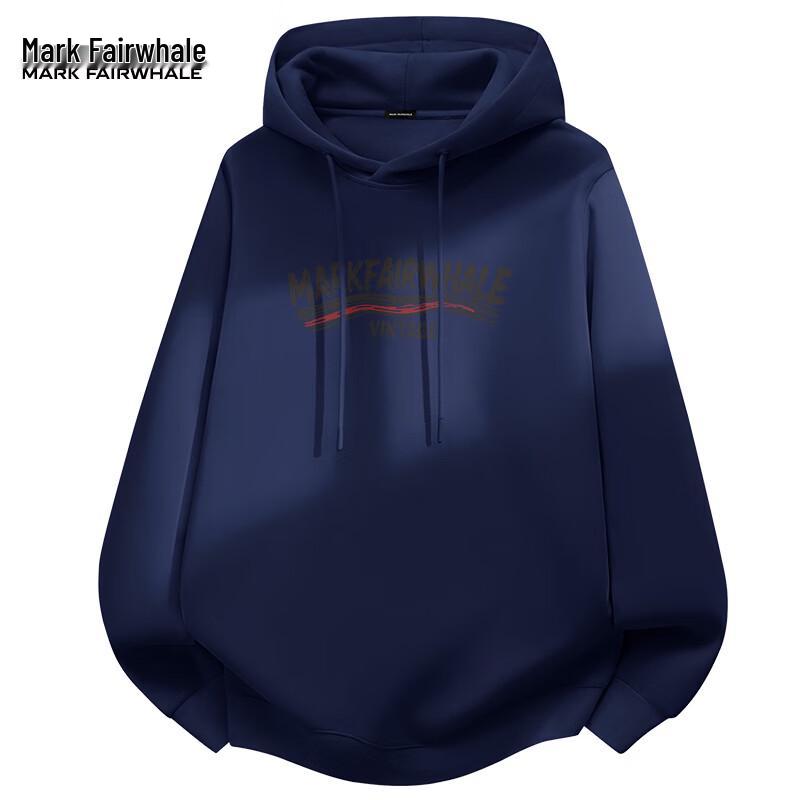 Mark Fairwhale Men's Casual Loose Hooded Sweatshirt