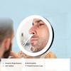 Suction Cup Magnifying Mirror with Light 360° Adjustable Stand Lighted Magnifying Glass  Travel