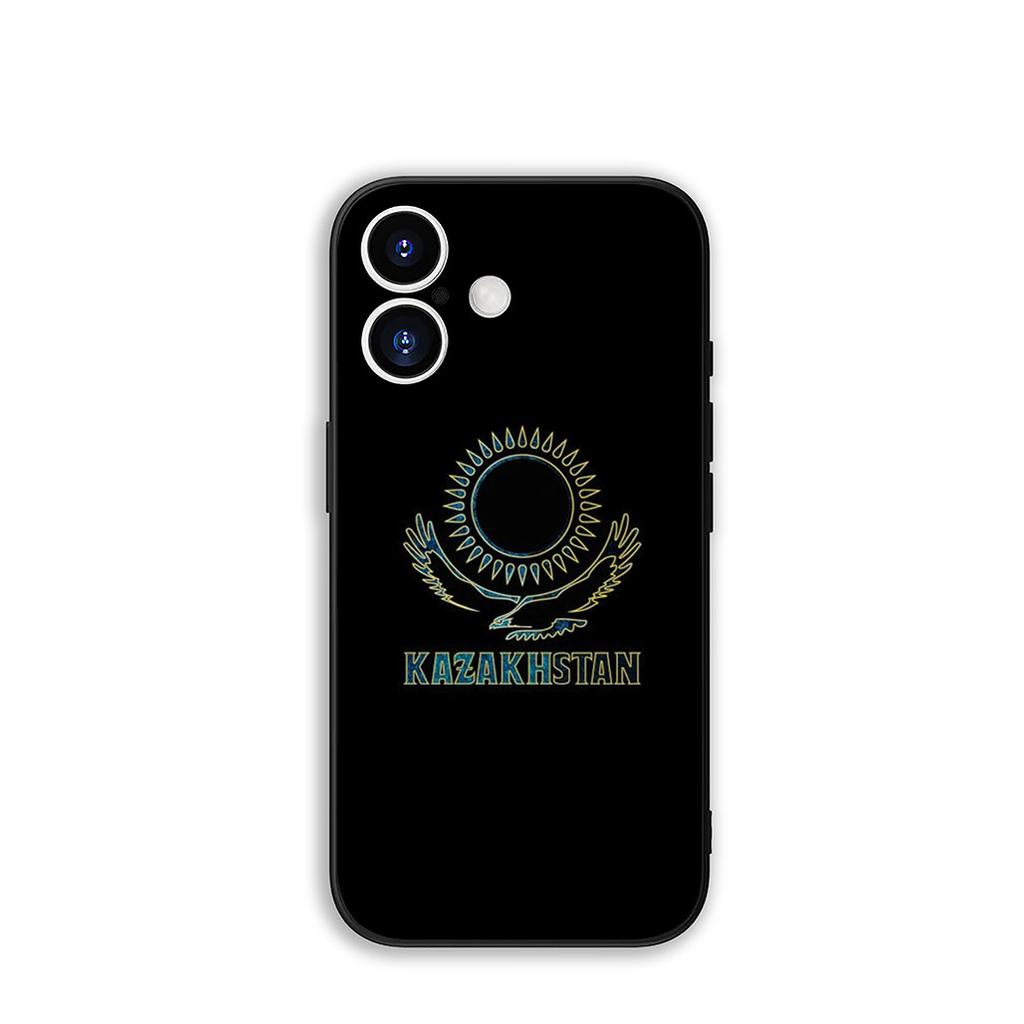 For Apple iPhone 17 16 15 11 Pro XS Max XR 6 7 8 Plus + SE 2020 5 16E Phone Cover Case Kazakhstan Flag