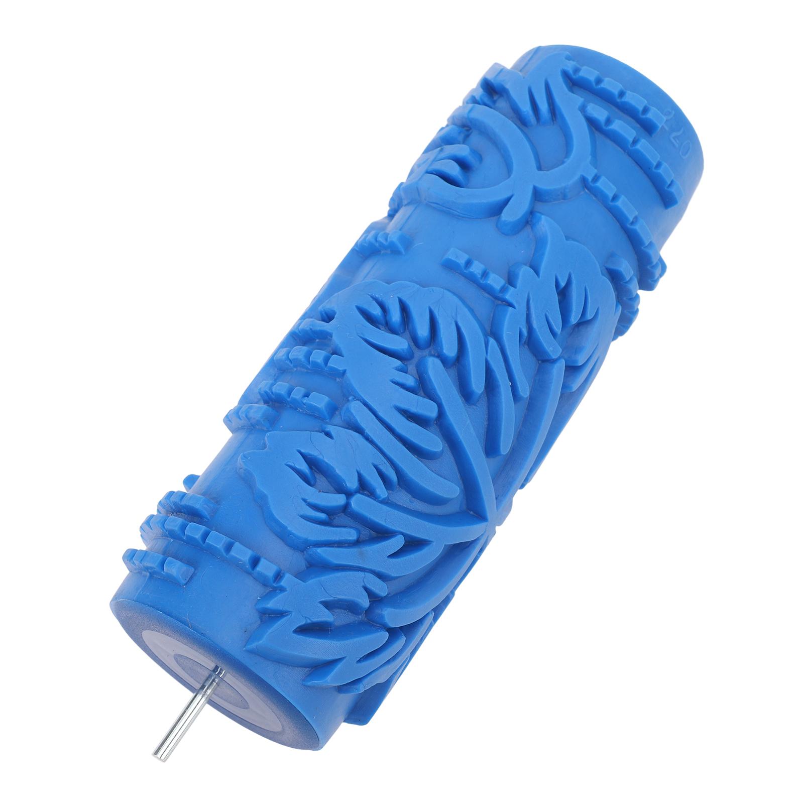 

5-дюймовый валик для узорной краски, декоративный текстурный художественный валик, инструменты для стен, мягкий тисненый текстурированный резиновый валик для одежды