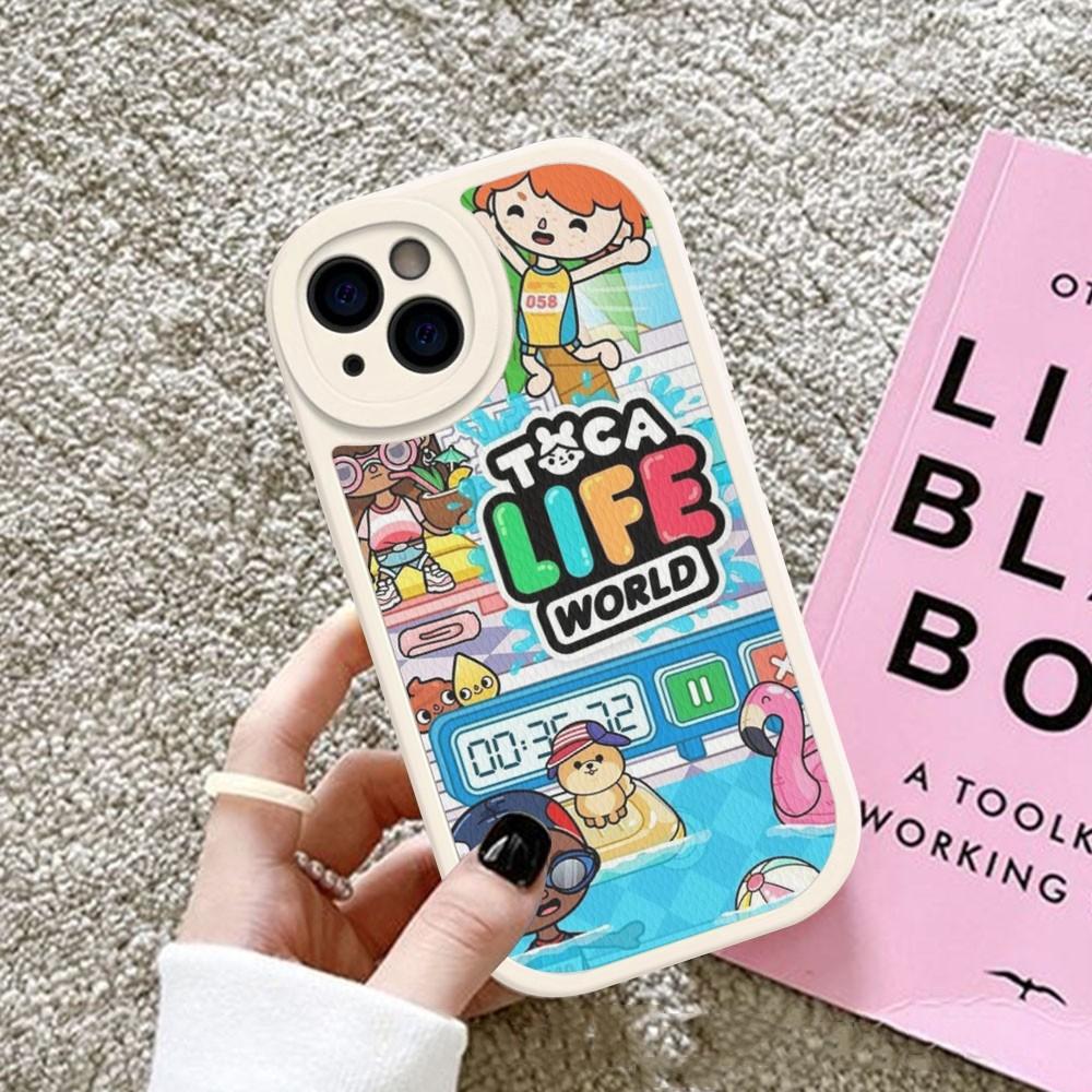 Toca Boca Toca Life World Phone Case Hard Leather For iPhone 14 13 12 Mini 11 14 Pro Max Xs X Xr 7 8 Plus Fundas