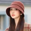 New Women's Autumn and Winter Woolen Bucket Hat Basin Hat