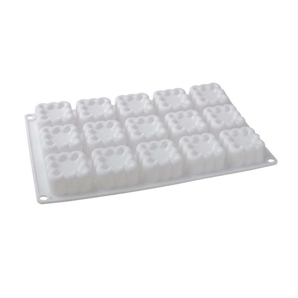 Silicone Baking Mold Silicone Mold for Baking Freezing Flexible Silicone Cake Molds for Baking Square Heart-shaped Desserts