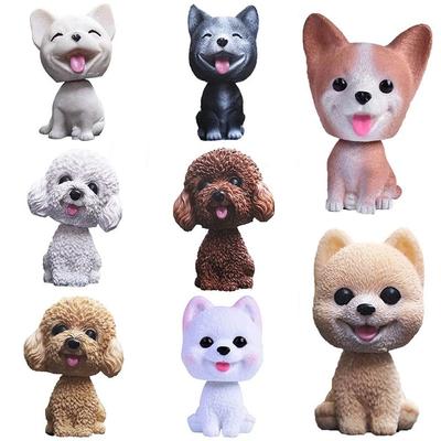 Head Dolls Tabletop Simulation Dog Shaking Head Dog Car Ornaments Nodding Puppy Toys Bobblehead Dog
