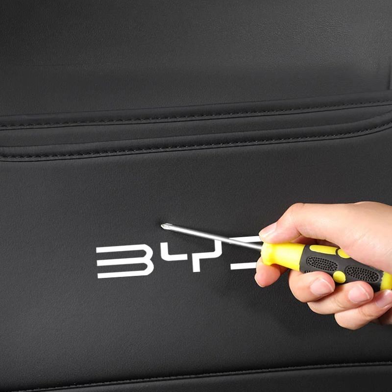 Car Seat Anti Kick Pad For BYD Dolphin Seal Atto3 F3 E5 G3 G5 L3 F6 Song Auto Seat Back Protector Pad for Kid Backseat Organizer