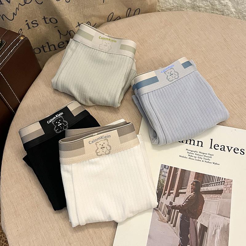 

Мужские боксеры-шорты Bear из чистого хлопка — удобное, дышащее, антибактериальное модное нижнее белье. XL: 100-120 Jin