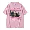My Pain Is Chronic But This Ass Is Iconic Tee Shirt Funny Raccoon Meme T Shirt Men's Women's Vintage Kawaii Couples T-shirt Tops