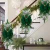 Christmas Stairs Decoration Stairs Wreath Pendant Christmas Nordic Home Scene Decoration Christmas