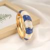 DIEZI 17 Colors Bohemian Irregular Enamel Cuff Bangles Hip Hop Geometric Gold Color Metal Wide Bracelet For Women Men Jewelry