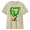 Unisexs TShirt 67 Bruh Shamrock Leprechaun Funny Six Seven St Patricks Day Funny Cotton Tee Shirt Short Sleeve T Shirt Gift Idea