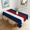 American Retro Stripes Rectangle Tablecloth for Table Decor Party Waterproof Reusable Table Cloth for Table Indoor Picnic