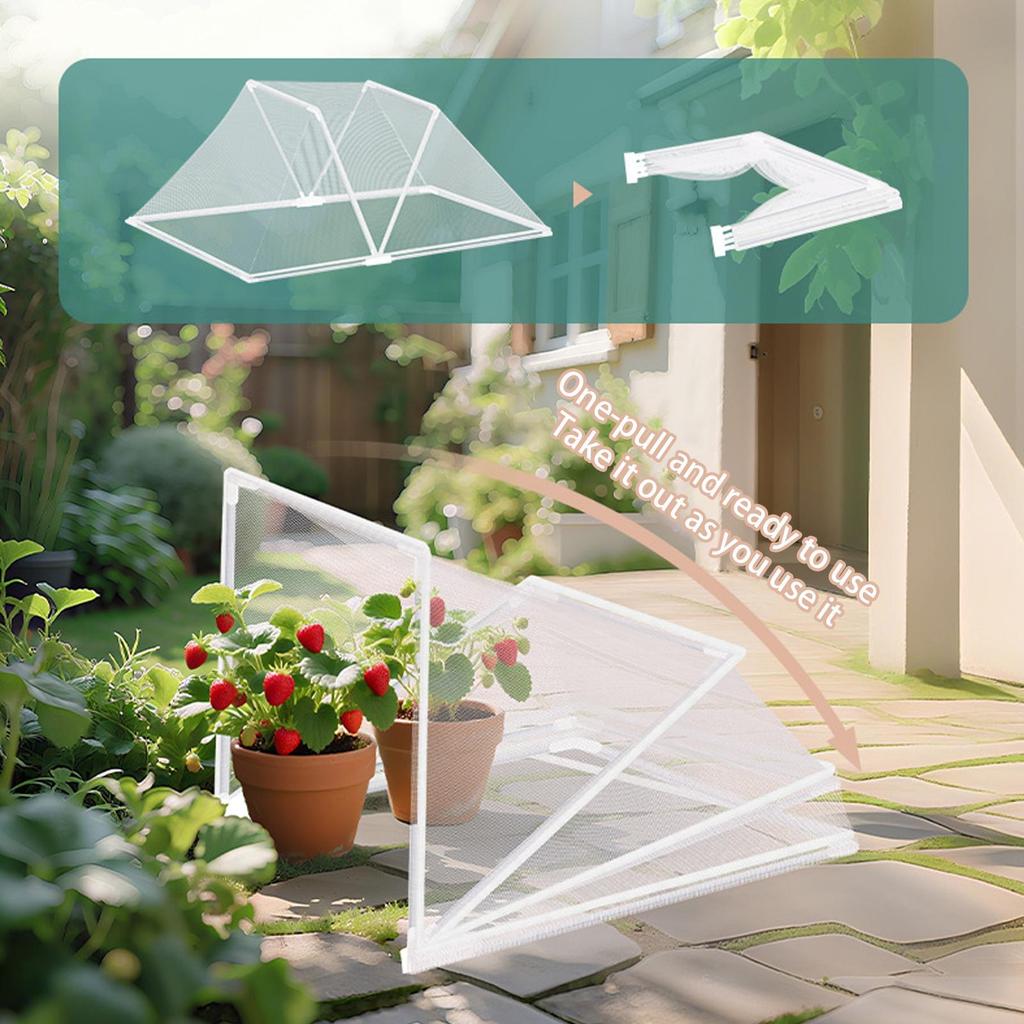Foldable Plant Protection Cover Insect-Proof Net Bird Barrier Net Terrace Net Cover-Seedling Insulation Cover For Outdoor Garden