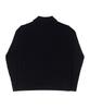 SELITIO Women'S Color Point Cable Collar Knit Black