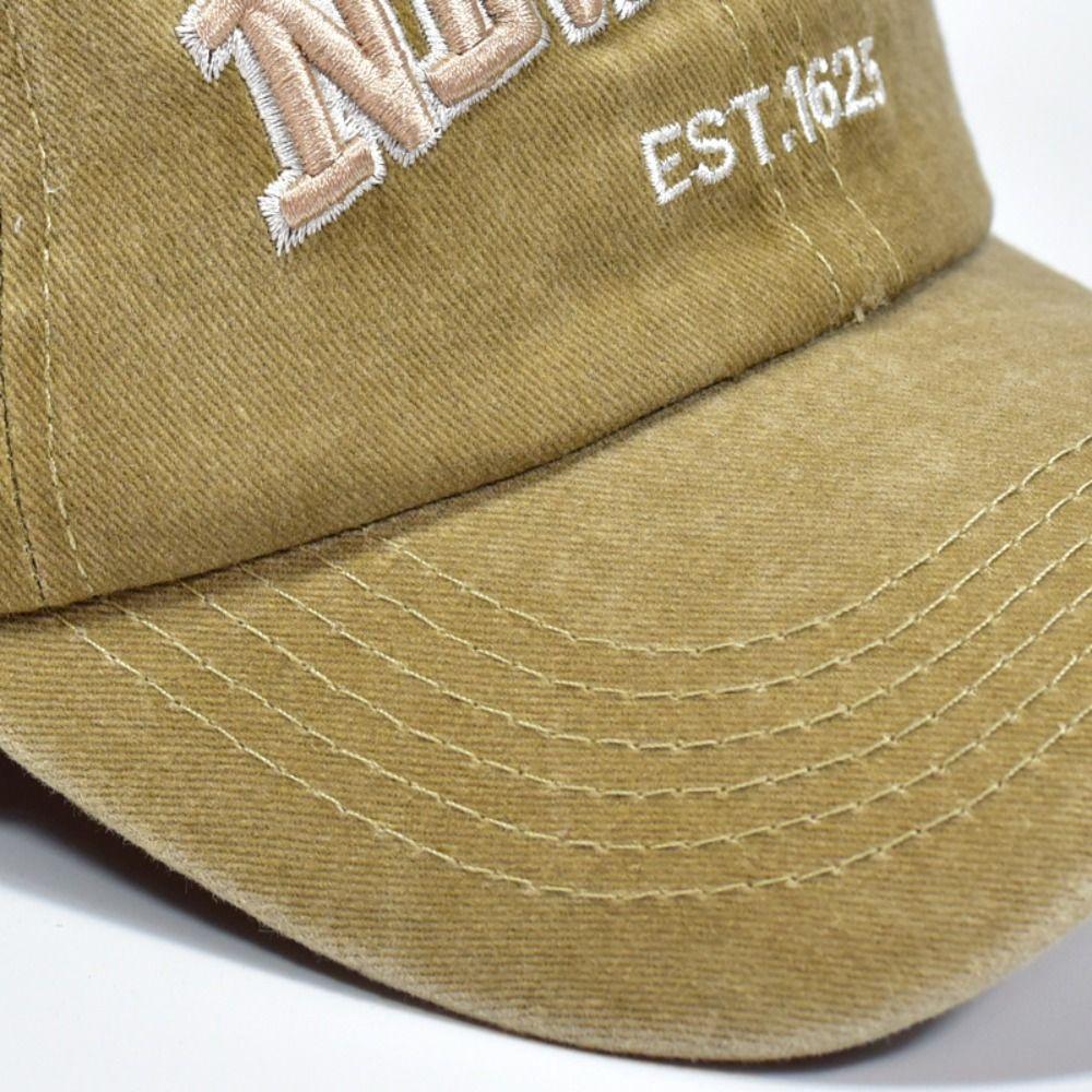 Cotton Sport Duck Tongue Cap Adjustable Letter Embroidery Sun Hats Outdoor Sport