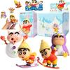 Crayon Shin-Chan Skiing now Romantic Poem Series Action Figurines Model Toys  Car Decoration Desktop Birthday Gifts