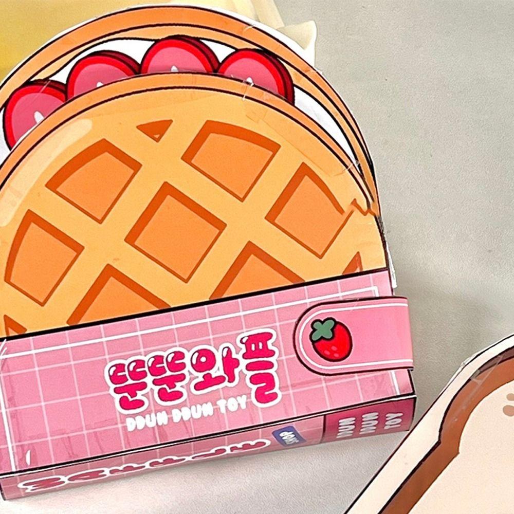 Homemade Nail Shop Quiet Book Sticker Book Waffle Knead Quiet Book 3D   DIY