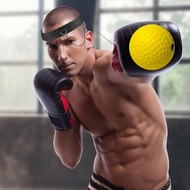 Boxing Magic Ball Reflex Speed Training With Headband Boxing Punching Balls Hand Eye Coordination Fitness Martial Arts Supplies