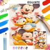 Oil Painting Painting Art Mickey Mouse and Friends Handmade Diy Painting Home Decoration Gift
