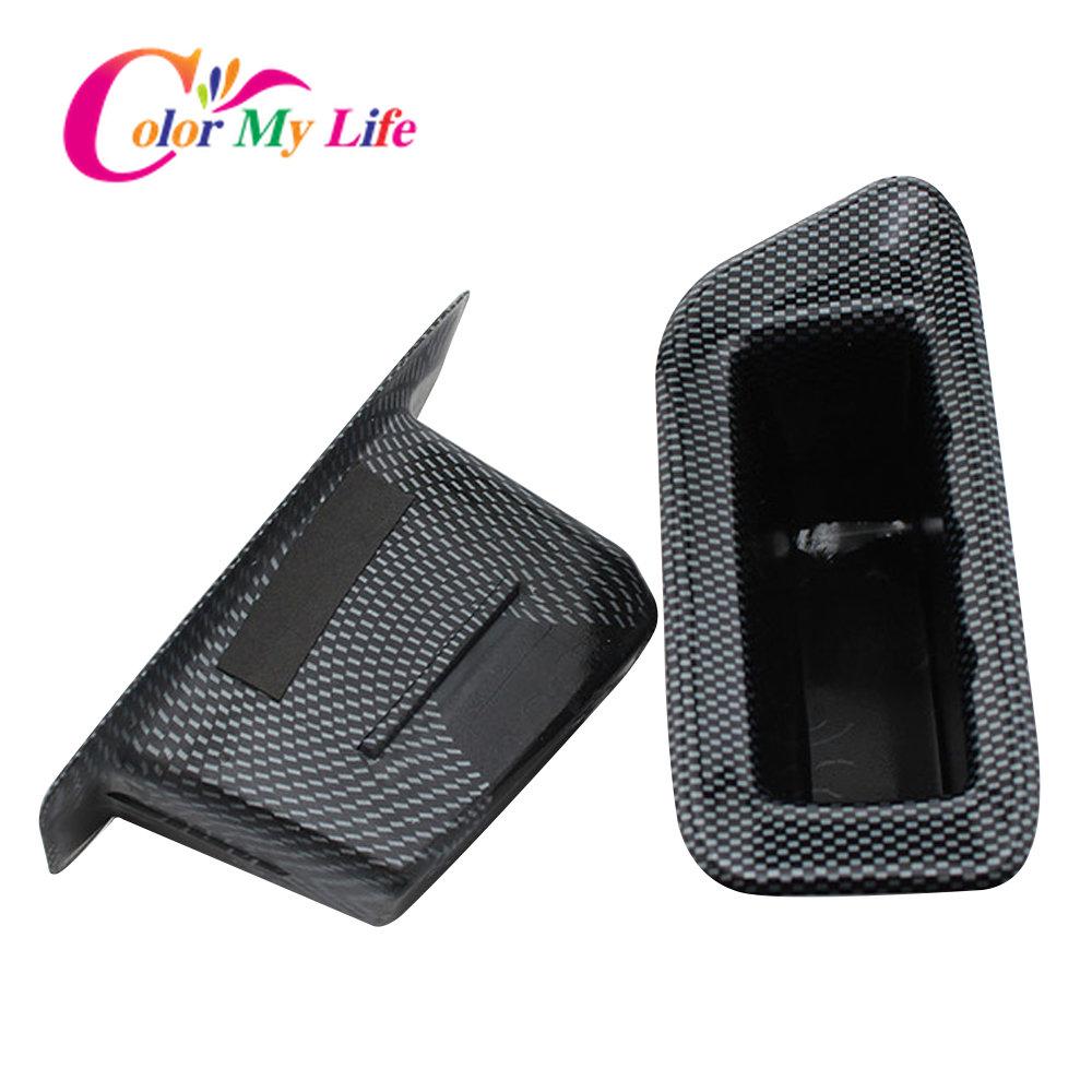 

Дверной перчаточный ящик из углеродного волокна для Ford Ecosport 2012-2017, 2 шт./компл., держатель для бочки для хранения автомобиля Front 2Pcs