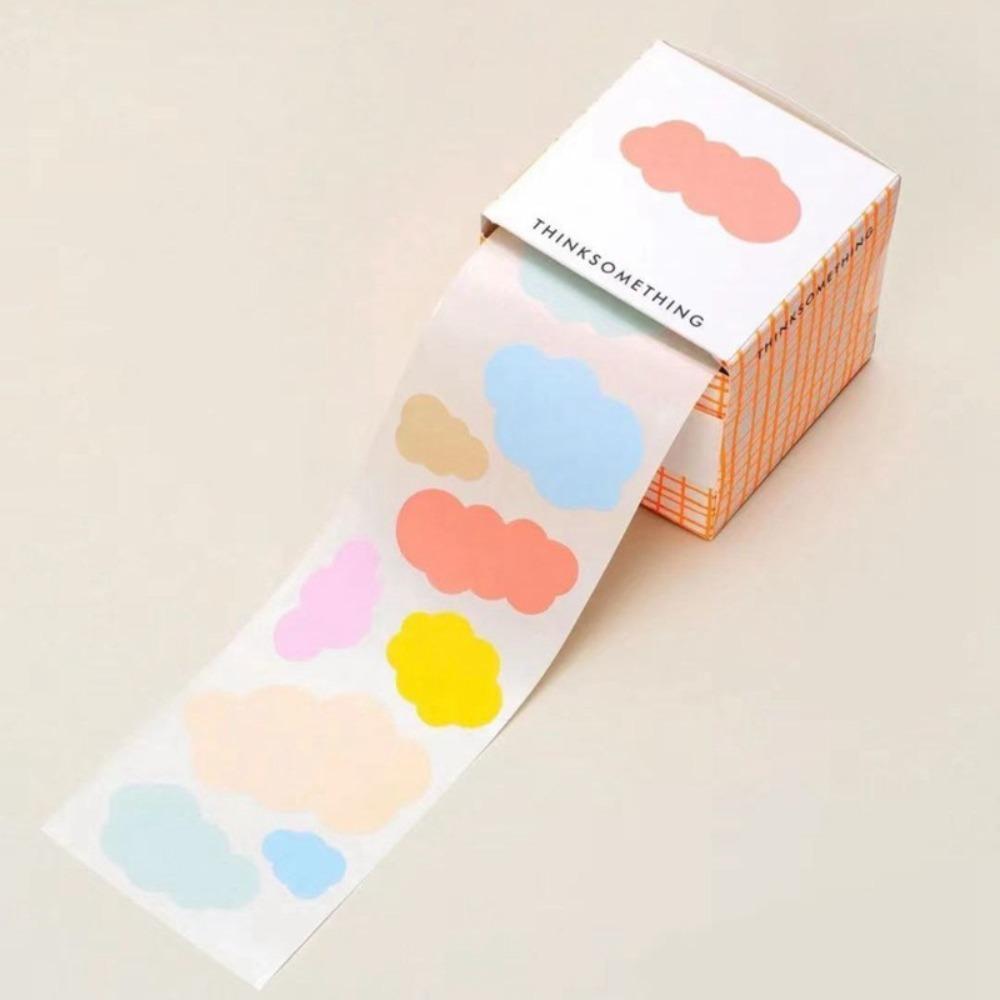 Gradient Color Roll TAPE Dual Purpose Note Sticky Notes Cute Clouds Memo Pad Stationary