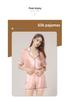 Women's Summer Silk Pajama Set: 100% Mulberry Silk Short Sleeve Luxury Home Wear