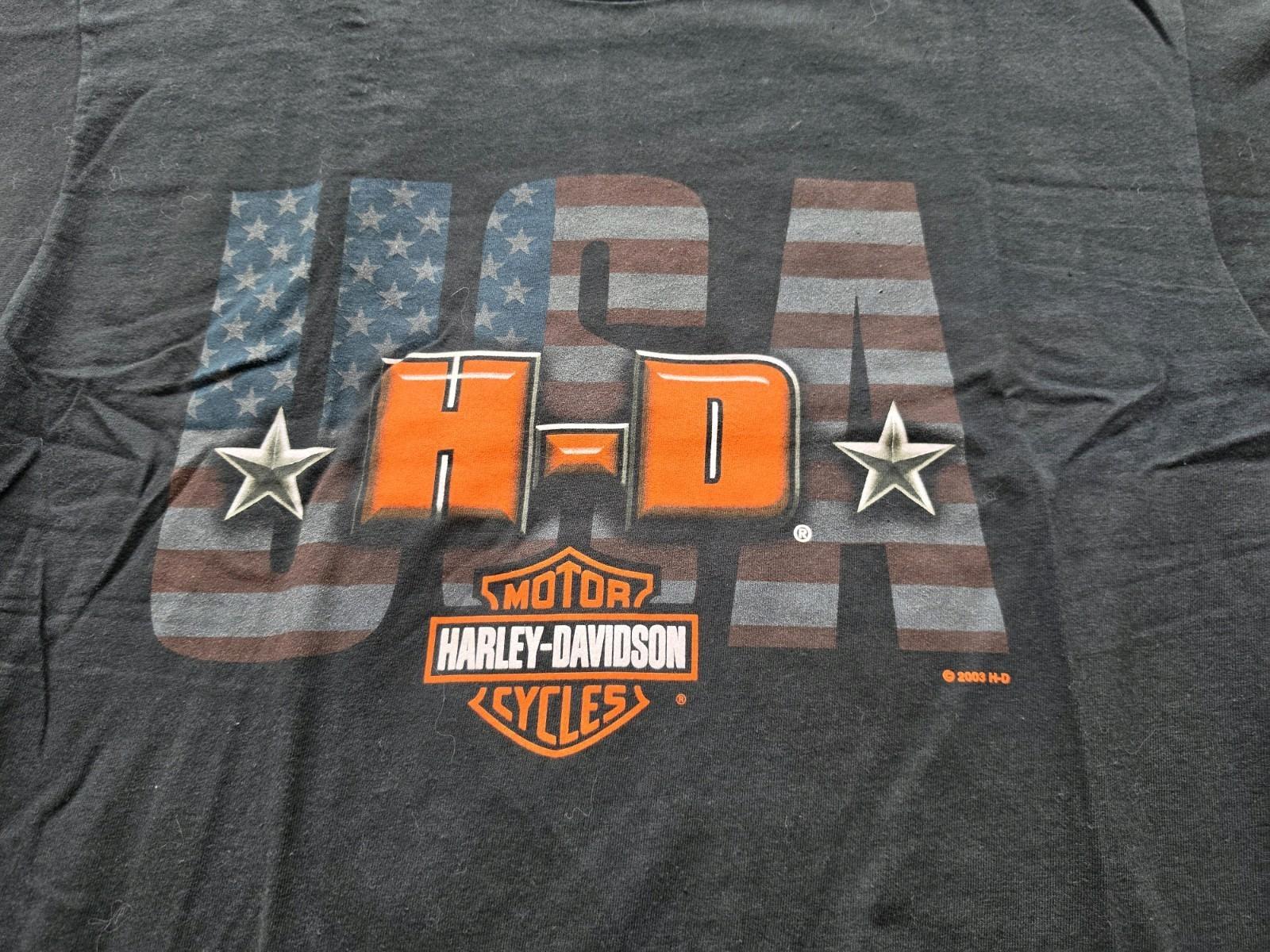 Vintage Harley Davidson Biker T-Shirt Mens Size L Fort Myers 90 s Unisex T-Shirt S