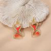 Earrings, Personalized Point Drill Drip Oil Hollow Hourglass Shape Earrings, Earrings.