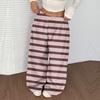 Women's Casual And Fashionable Printed Elastic Waist Loose Wide Leg Pants
