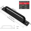 Black/Silver/Gold Barn Door Handles,Sliding Door Handle,Cabinet Handle,Door Pull Handle,Aluminum Alloy Door Push Pull with Plate