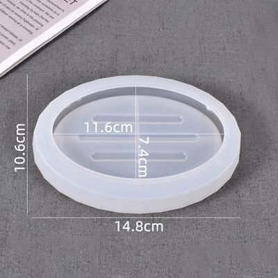 Handmade Soap Holder Storage Box Mold Epoxy Resin Mold Soap Dish Leaking Drain Box Practical Silicone Mold Making Decoration