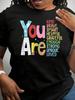 Summer New Unisexs And Unisexs Casual Tshirt Pattern Printed Summer Vitality Full Short Sleeve Street Style Clothing