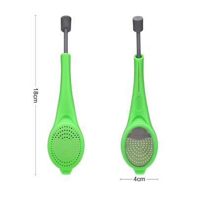 Tea Infuser Built-in Plunger Healthy Intense Flavor Reusable Tea Bag Plastic Tea&Coffee Strainer Measure Swirl Steep Stir&Press