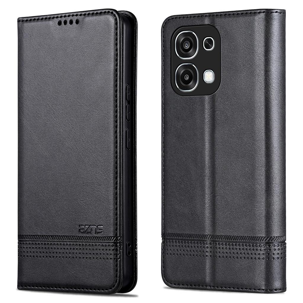 AZNS For Oppo A6 Pro 5G Case Cowhide Texture PU Leather Wallet Phone Cover