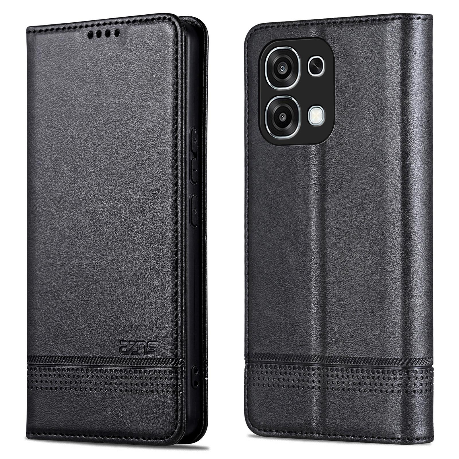 

AZNS Для Oppo A6 Pro 5G Чохол Шкіряна Текстура Коров ячої Шкіри PU Шкіра Гаманець Чохол для Телефона