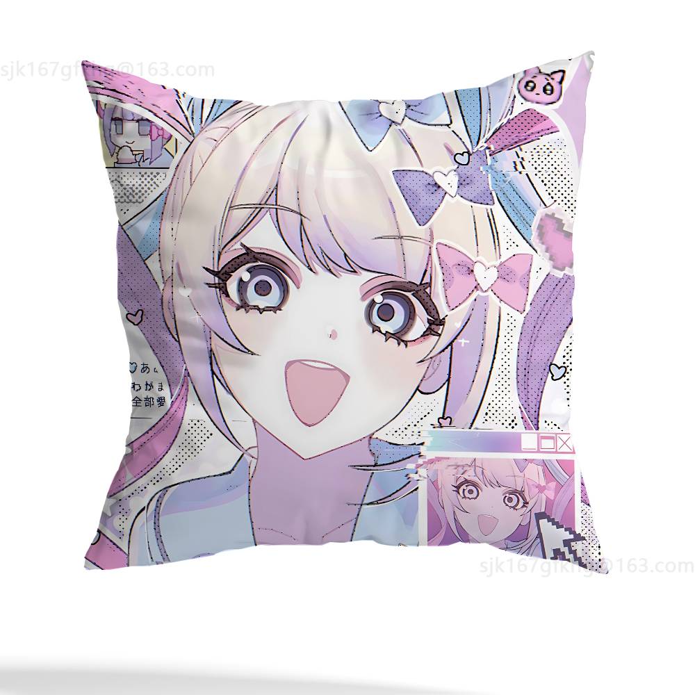 NEEDY GIRL OVERDOSE KAnge Pillowcase Casual Style Decoration, Suitable for Home Decoration (excluding Pillow Core)