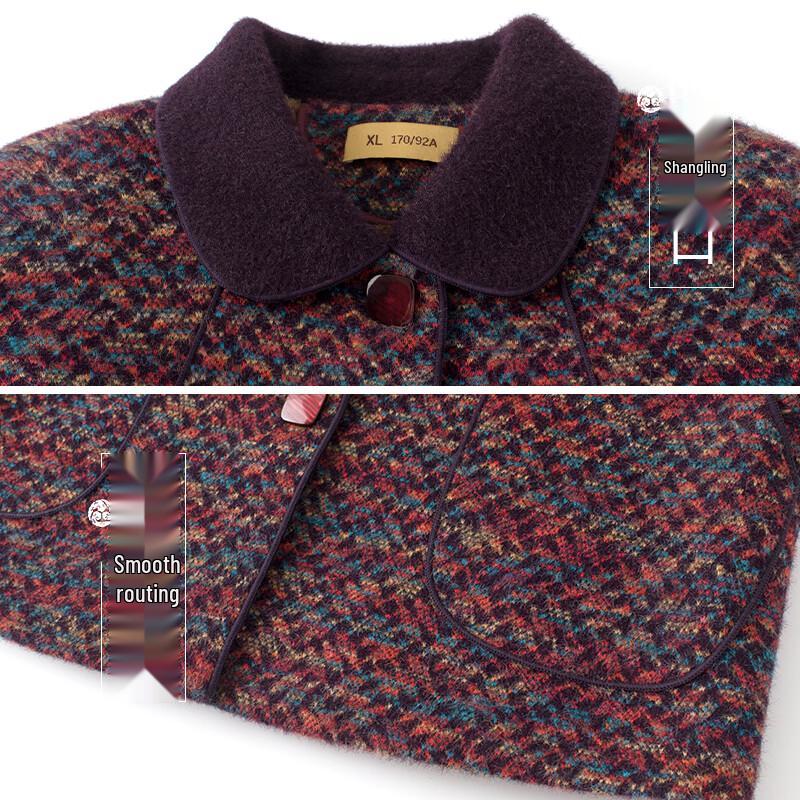 Women's Fleece-Lined Winter Casual Jacket for Seniors