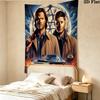 Dean Winchester Wall Tapestry Aesthetic Wall Hanging Printed Fabric Blanket Decorative Tapestries For Bedroom Living Room Home Decor