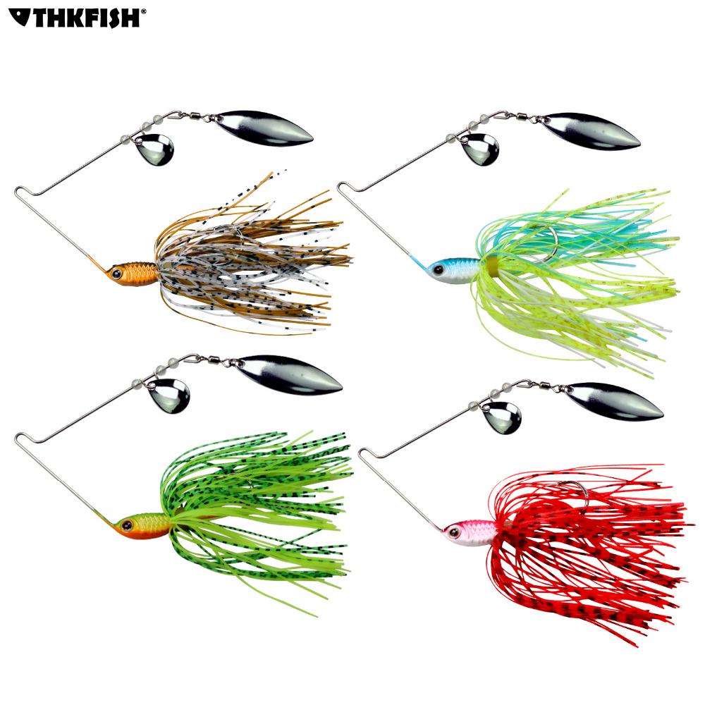 Lot De 6 Leurres De Pêche Spinnerbait / Buzzbait - 14cm - Pour Brochet, Perche, Etc.