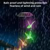 Bunte Windspiele LED Solarleuchten Kolibri Schmetterling Form Outdoor Hof Garten Dekor Fenster Veranda Wohnaccessoires