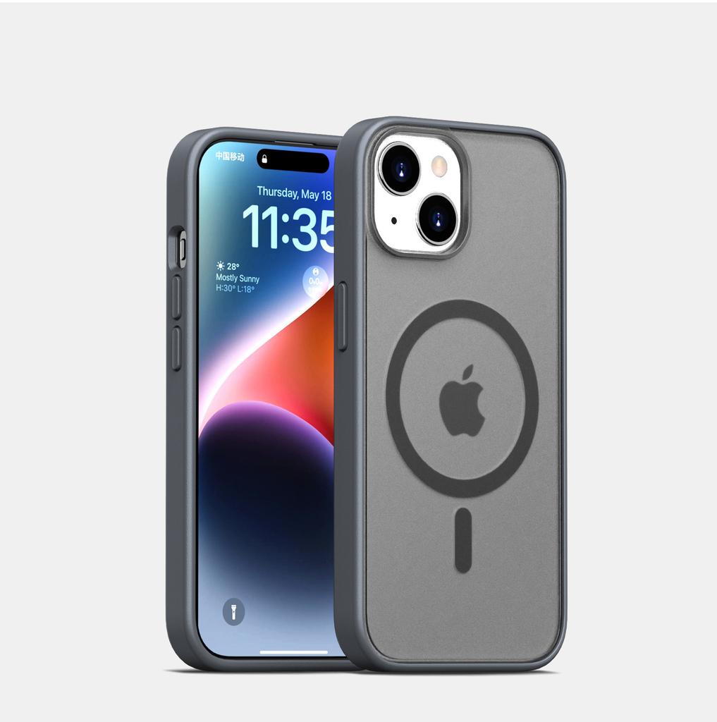 Skin magnetic mobile phone case is suitable for Apple 11 oil injection iphone11pro max matte 11 anti-drop mobile phone case.