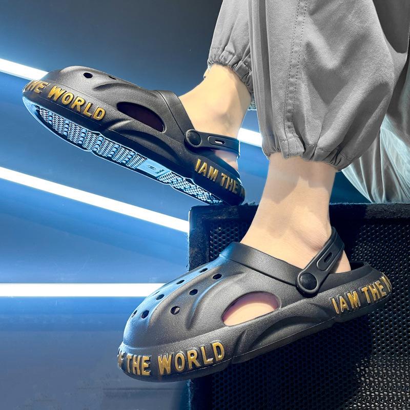 Hole shoes men's summer fashion casual bag head drag sports new garden shoes men's outdoor wear beach shoes men's tide