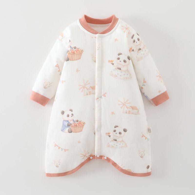 Spring & Autumn Baby Pajamas: Lightweight Pure Cotton Sleeping Bag & Anti-Kick Blanket for Infants and Toddlers